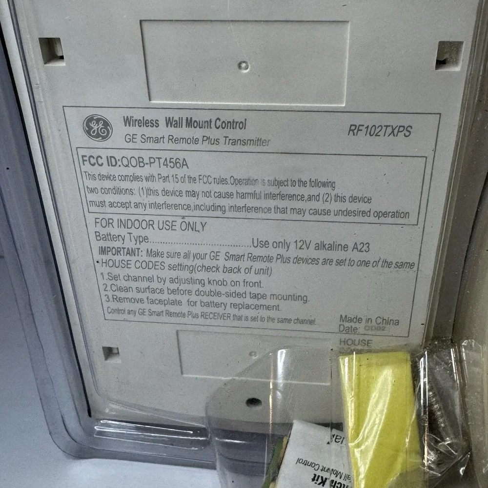 General Electric GE Lamp Wall Switch Kit Wall Mount‎ Control SmartHome Lighting